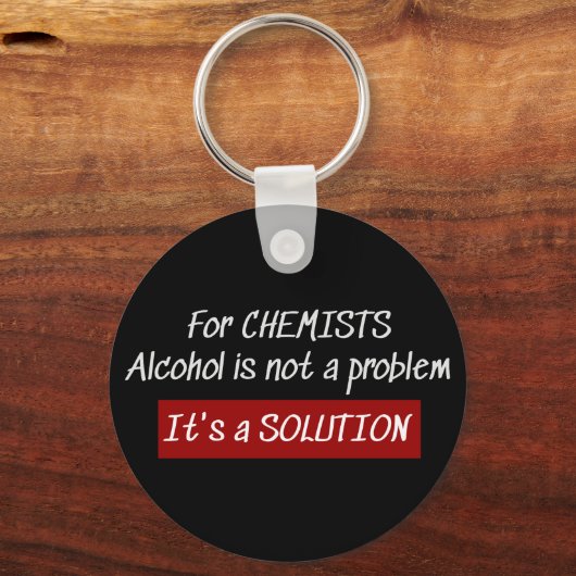 化学アルコール溶液ケミストジョーク キーホルダー (正面)