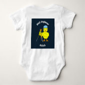 化学エンジニアのチキン ベビーボディスーツ (裏面)