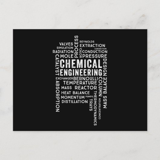 化学エンジニアリンググラフィック化学エンジニアリング ポストカード (正面)