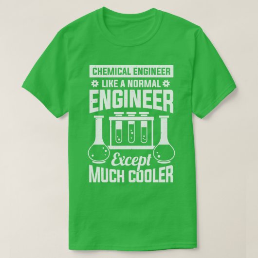 化学エンジニアリング技術者贈与 Tシャツ (デザイン正面)