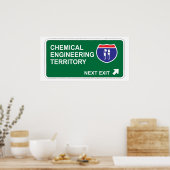化学エンジニアリング次の出口 ポスター (キッチン)