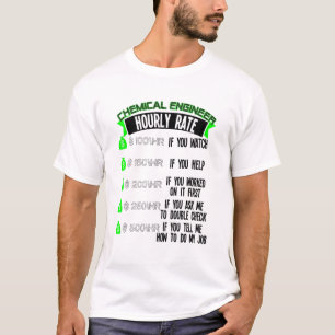 化学エンジニア時給ケミストリー Tシャツ