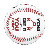 化学オタクで面白い!理解してくれる面白いブライズマンカスタム 野球ボール (正面左)