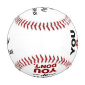 化学オタクで面白い！ 理解してるよ！ ユニークなウェディングプランナー カスタム 野球ボール (裏面)