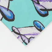 化学オーガニックベンゼン分子 フリースブランケット (角)