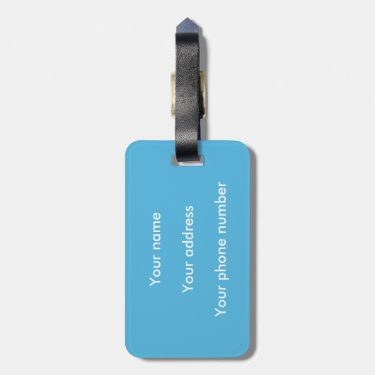 化学オーガニック分子パターン科学ギーク ラゲッジタグ (裏面縦)