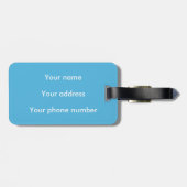 化学オーガニック分子パターン科学ギーク ラゲッジタグ (裏面横)