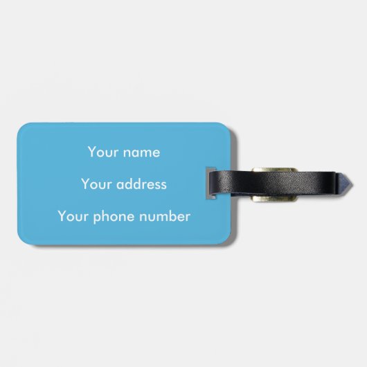 化学オーガニック分子パターン科学ギーク ラゲッジタグ (裏面横)