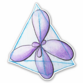 化学オーガニック分子原子軌道科学 シール