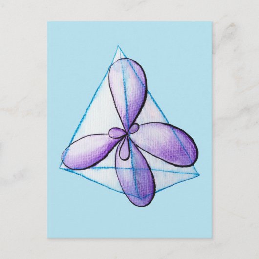 化学オーガニック分子原子軌道科学 ポストカード (正面)