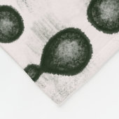 化学オーガニック学生の白黒パターン フリースブランケット (角)