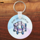 化学オーガニック愛分子学生先生 キーホルダー (正面)