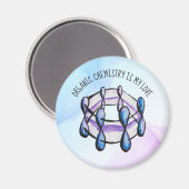 化学オーガニック愛分子学生先生 マグネット (正面/裏面)