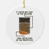 化学オーガニック科学先生おもしろいギーク セラミックオーナメント (裏面)