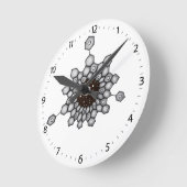 化学オーガニック芳香族構造宇宙星 ラウンド壁時計 (傾斜)