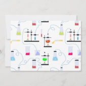 化学カスタム科学キッズフォトバースデーパーティー 招待状 (裏面)