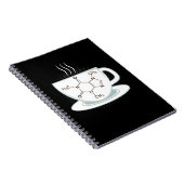 化学カフェイン分子 ノートブック (右側)