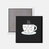 化学カフェイン分子 マグネット (正面/裏面)