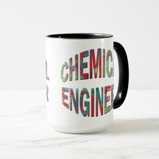 化学カラフル技術者 マグカップ (正面右)