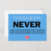 化学カード – 勇気付けられる時の懸命語 招待状 (正面/裏面)