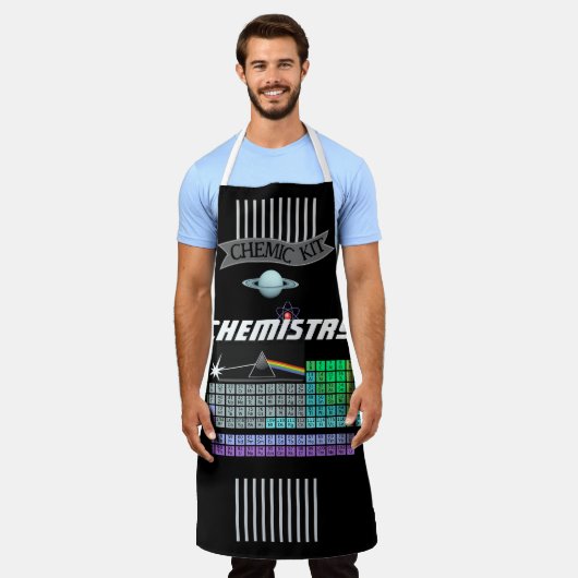 化学キット周期表 エプロン (着用した状態)