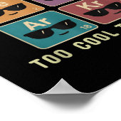 化学ギフトにクール反応すおもしろいる希ガス ポスター (角)