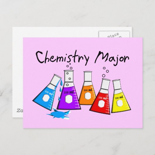化学ギフト専攻のビーカーデザイン ポストカード (正面/裏面)