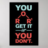 化学ギャグそれを得るか、または先生しない ポスター (正面)