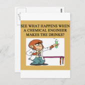化学コンコレーションジョーク ポストカード (正面/裏面)