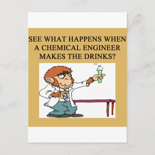 化学コンコレーションジョーク ポストカード (正面)