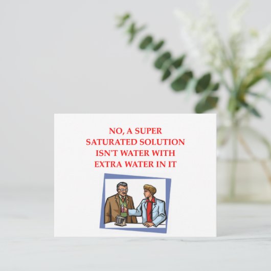 化学ジョーク ポストカード (スタンド正面)