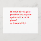 化学ジョーク ポストカード (正面)