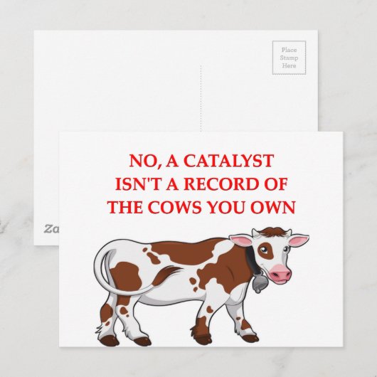 化学ジョーク ポストカード (正面/裏面)