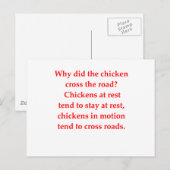 化学ジョーク ポストカード (正面/裏面)