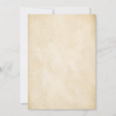 化学タコヴィンテージパーチメントクリスマス カード (裏面)