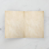 化学タコヴィンテージパーチメントクリスマス サンキューカード (内部)