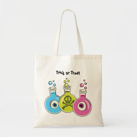 化学ハロウィーントリックまたは治療バッグ トートバッグ (正面)