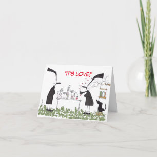 化学バレンタインカード カード