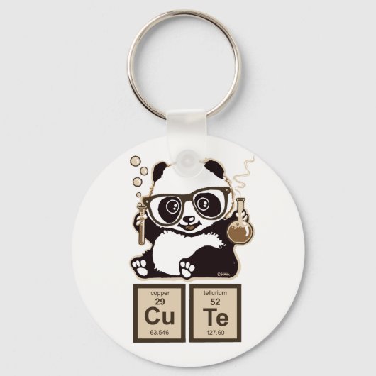 化学パンダがかわいいのを発見 キーホルダー (正面)
