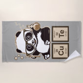 化学パンダがかわいいのを発見 ビーチタオル (正面)