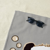 化学パンダがかわいいのを発見 ビーチタオル (インサイチュ)