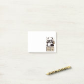 化学パンダによって発見されるかわいい ポストイット (デスク上)