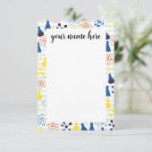 化学パーソナライズされた先生ノートカード サンキューカード (スタンド正面)