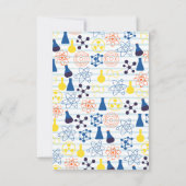 化学パーソナライズされた先生ノートカード サンキューカード (裏面)