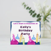 化学パーティーセット 招待状 (スタンド正面)