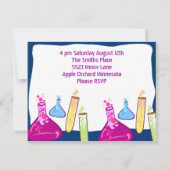 化学パーティーセット 招待状 (裏面)