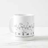 化学ペプチッド単語のマグ コーヒーマグカップ (正面左)