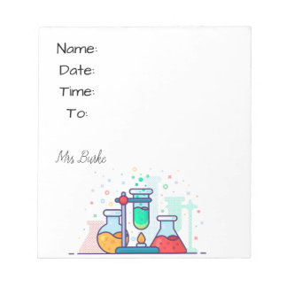 化学ホールパス ノートパッド