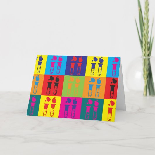 化学ポップ・アートの芸術 カード (正面)