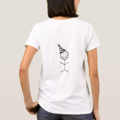 化学モダンおもしろい薬学者誕生日化学 Tシャツ (裏面)